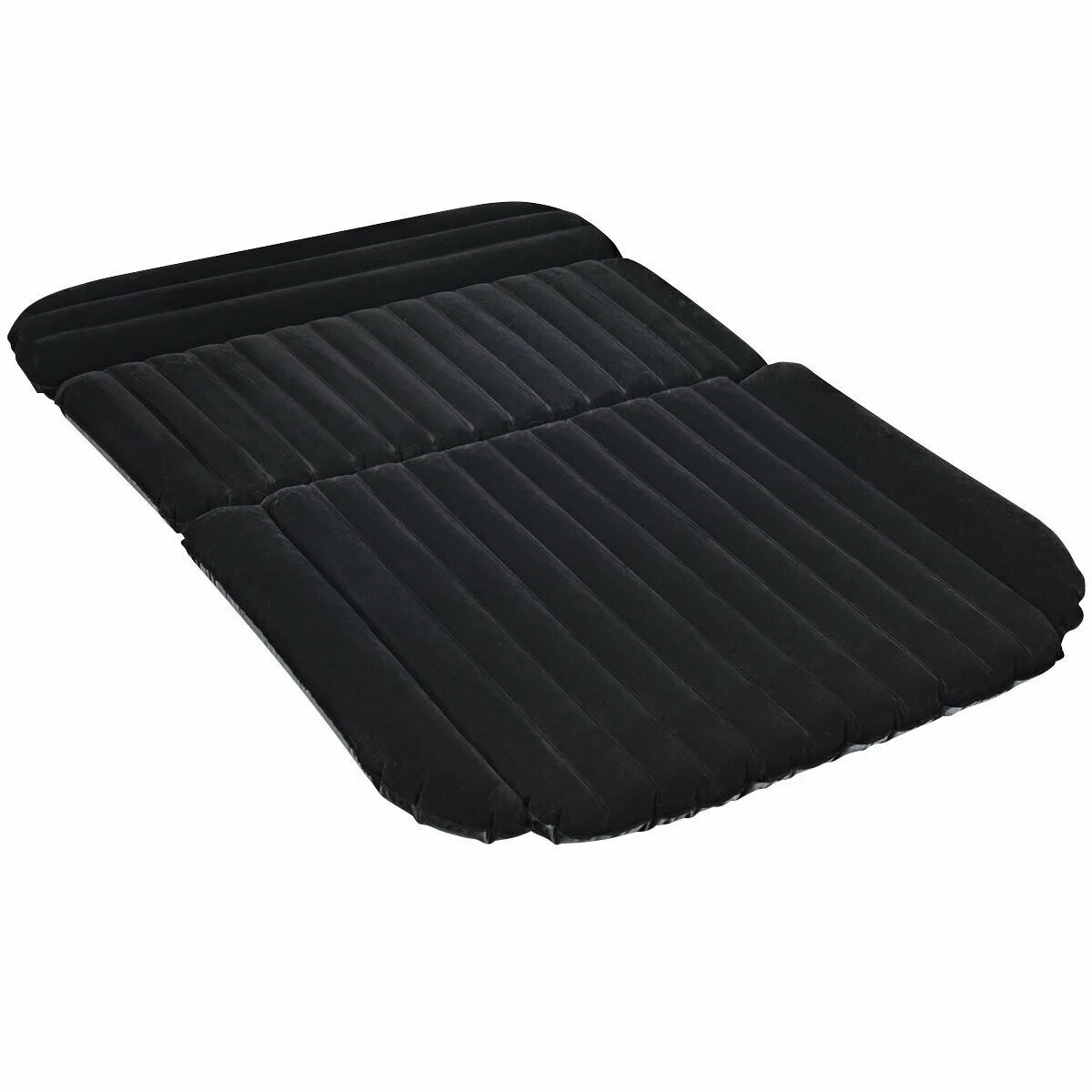 Car Backseat Air Mattress with Independent Airbags and Soft Flocking Cover Travel Camping Bed