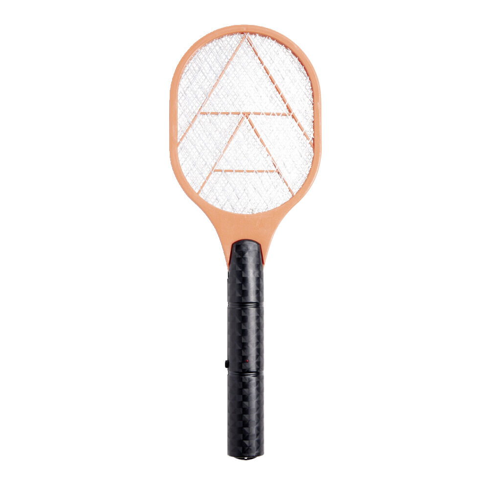 Raquette électrique attrape insectes à piles plastique orange