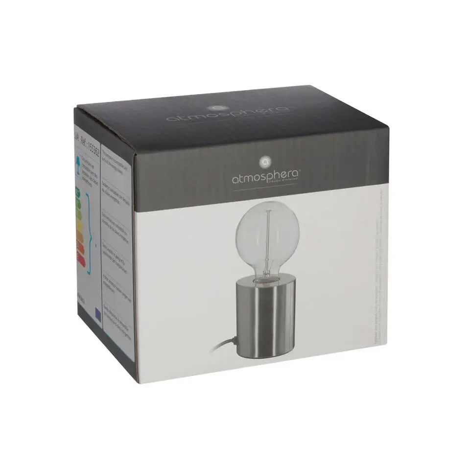 Atmosphera Tafellamp Saba - metaal - zilver - H10 cm - Leeslampje