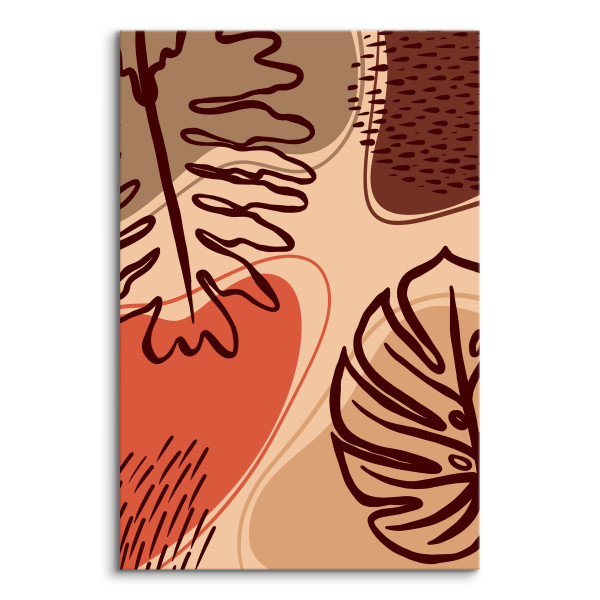 Obraz Abstrakcyjne Liście Monstera Egzotyczne 20x30cm