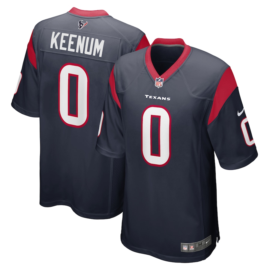 Case Keenum Houston Texans Nike Game Player Jersey - Navy