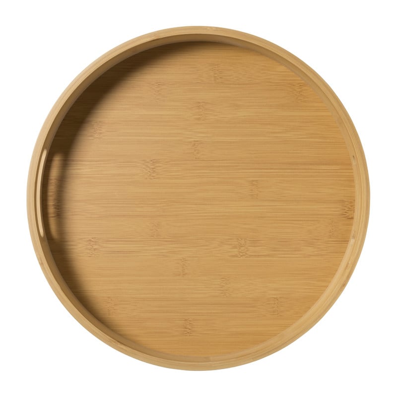 Dienblad rond - bamboe - &Oslash;35 cm