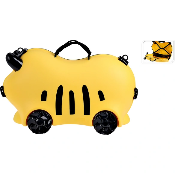 Trolley, LxHxT: 52 x 32 x 21 cm, mit Sitzfunktion, gelb