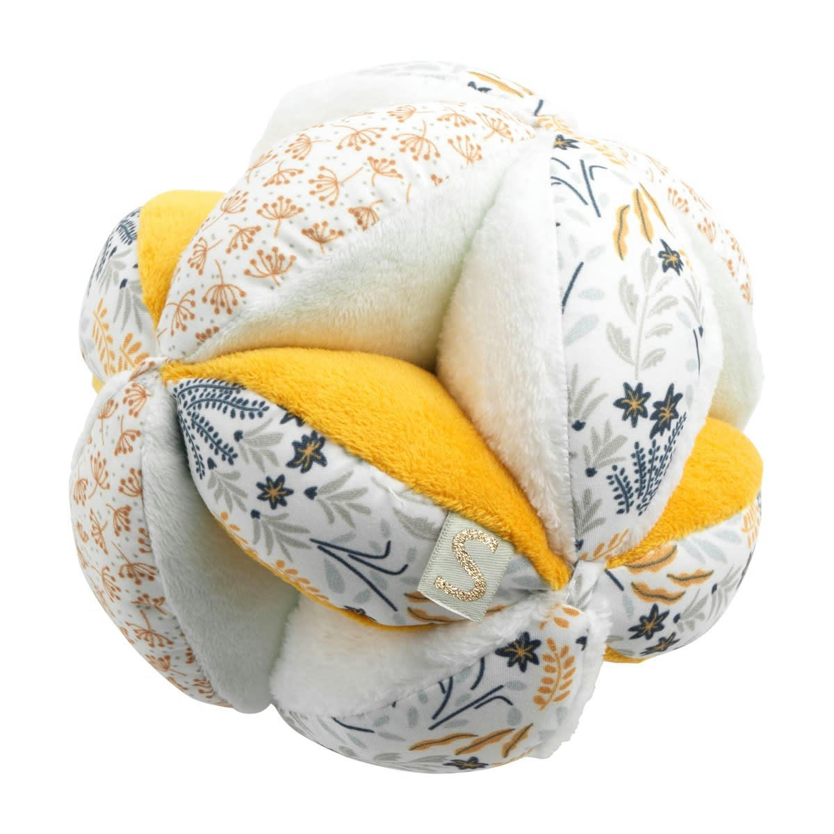 PROMENONS NOUS - Balle sensorielle en velours vert tilleul