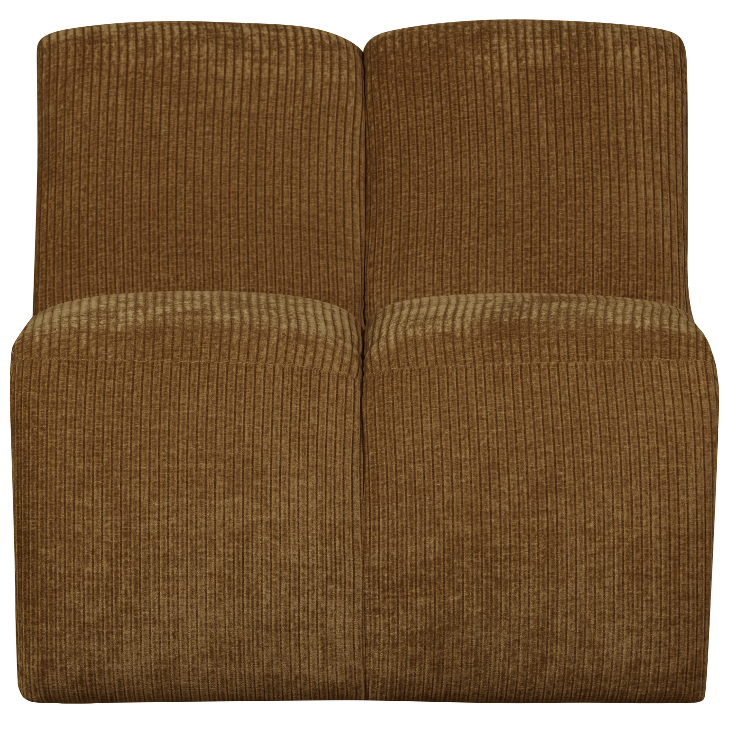 WOOOD 1-zits bank Mojo - Ribstof - Honing Geel - 74x80x97