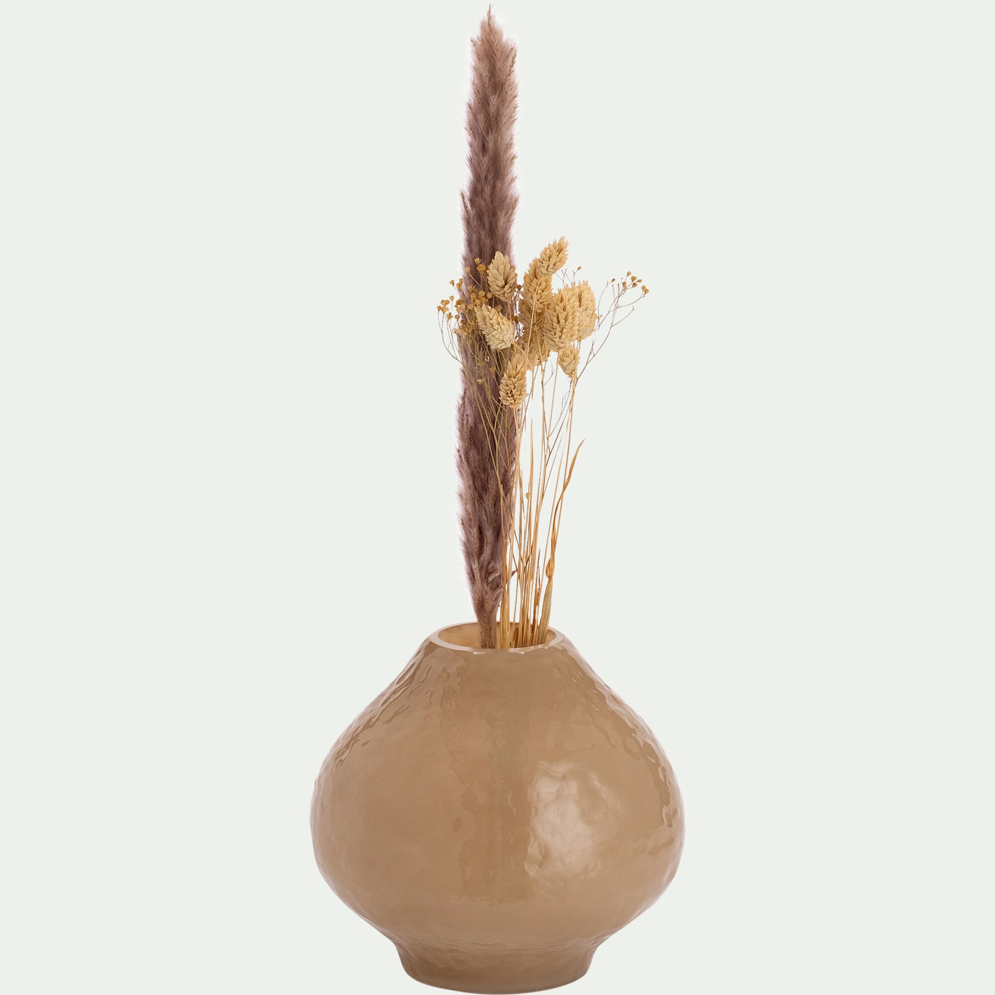 AUPSO - Vase contemporain en verre H18cm - marron