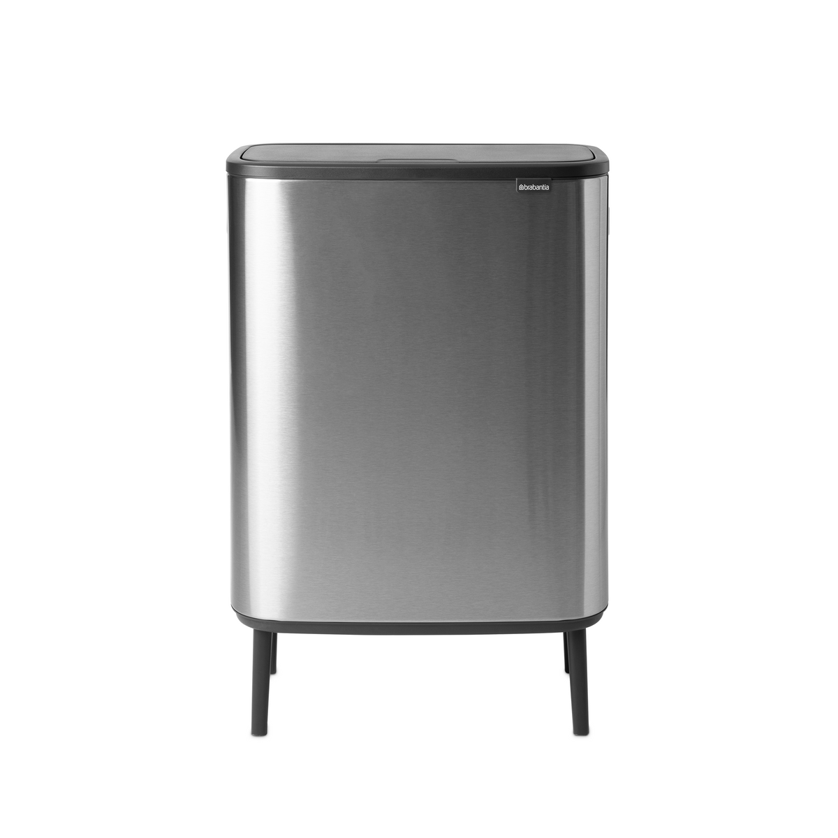 Brabantia Bo Touch Bin Hi, met 1 binnenemmer, 60 liter - Matt Steel Fingerprint Proof