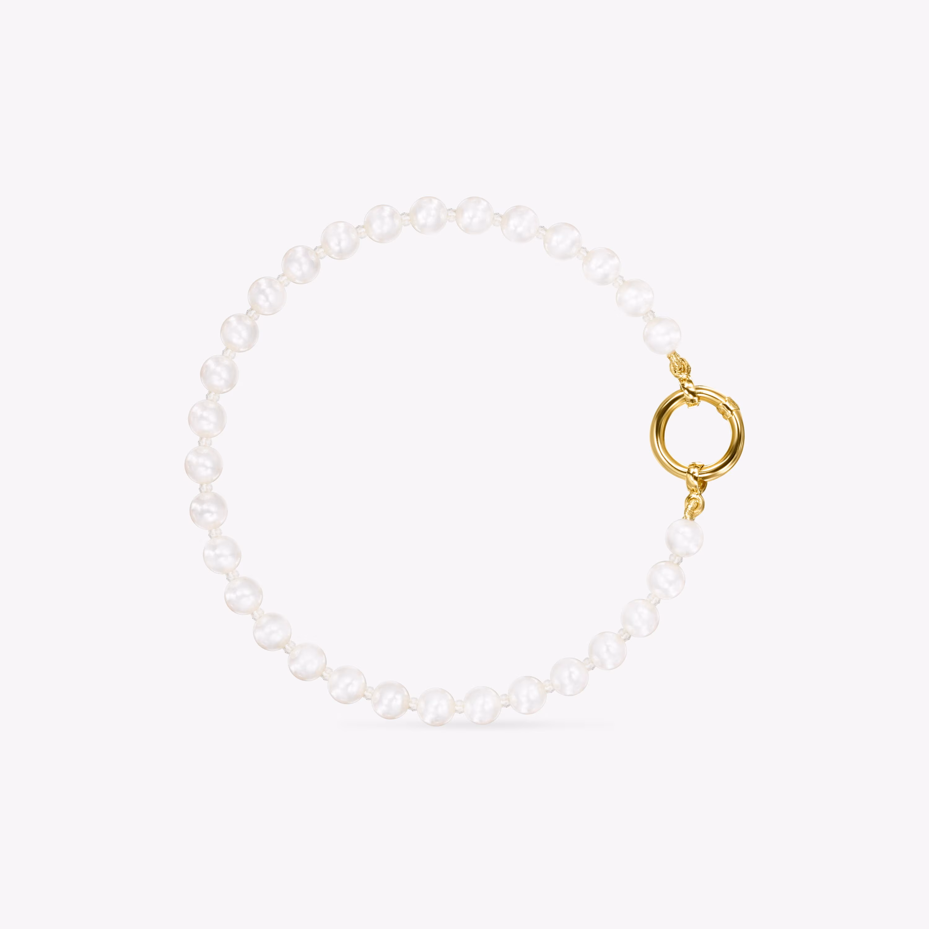Pulsera de perlas y oro Hold