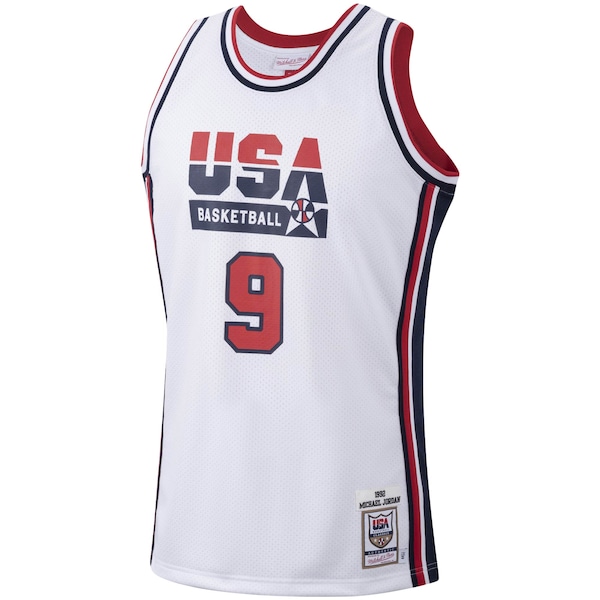 Men's USA Basketball Michael Jordan White 1992 Authentic Jersey