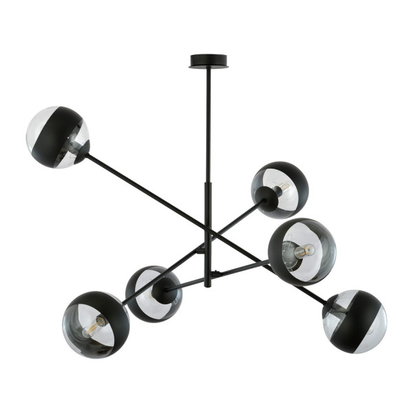 Lampa Sufitowa Linear 6 Black/Stripe