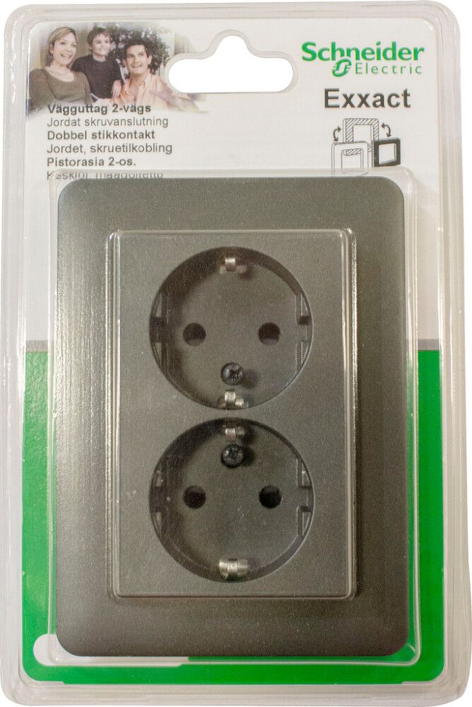 STIKKONTAKT SCHNEIDER ELECTRIC WDE008487 EXXACT PRIMO