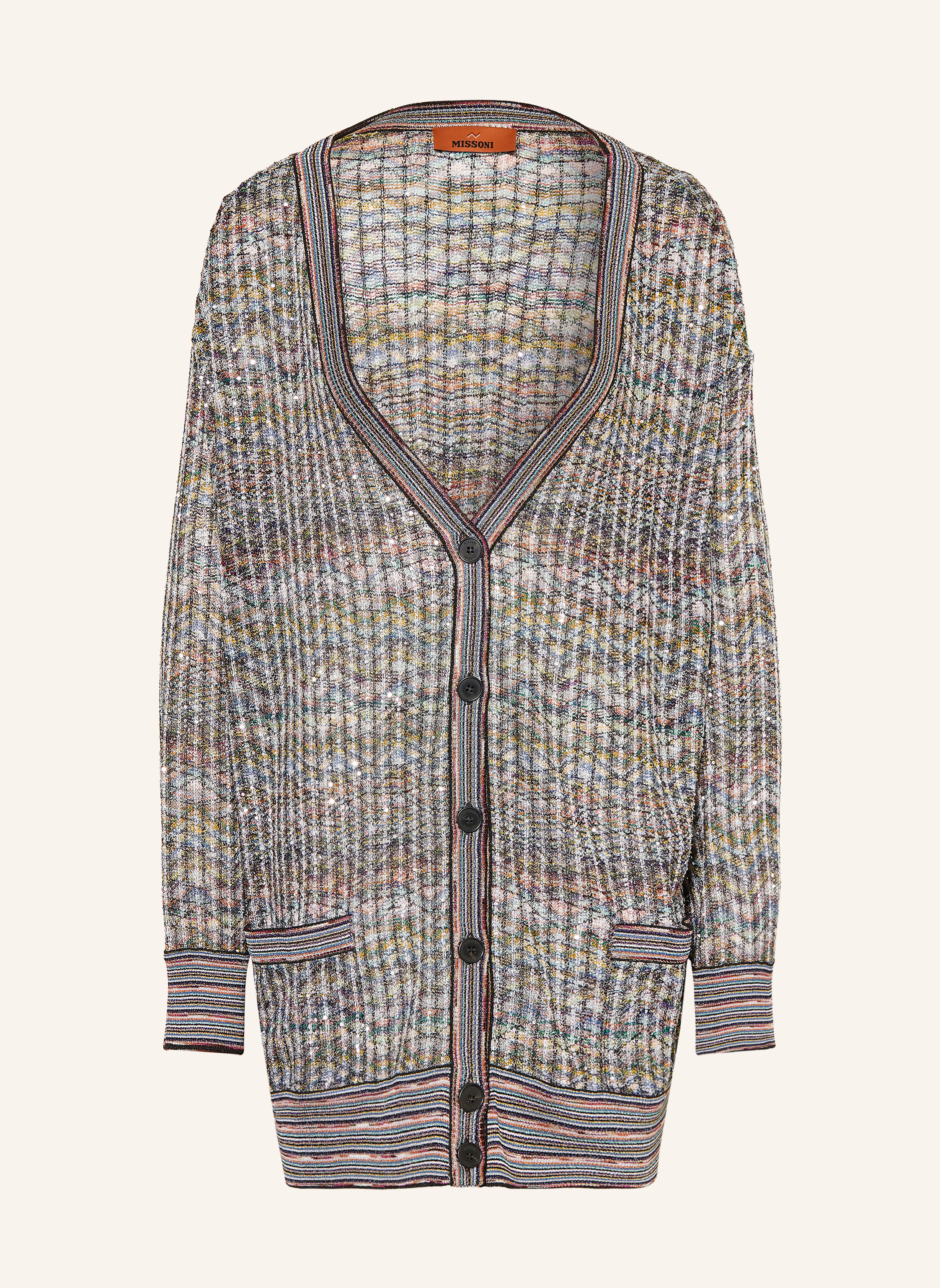 MISSONI Strickjacke mit Glitzergarn und Pailletten