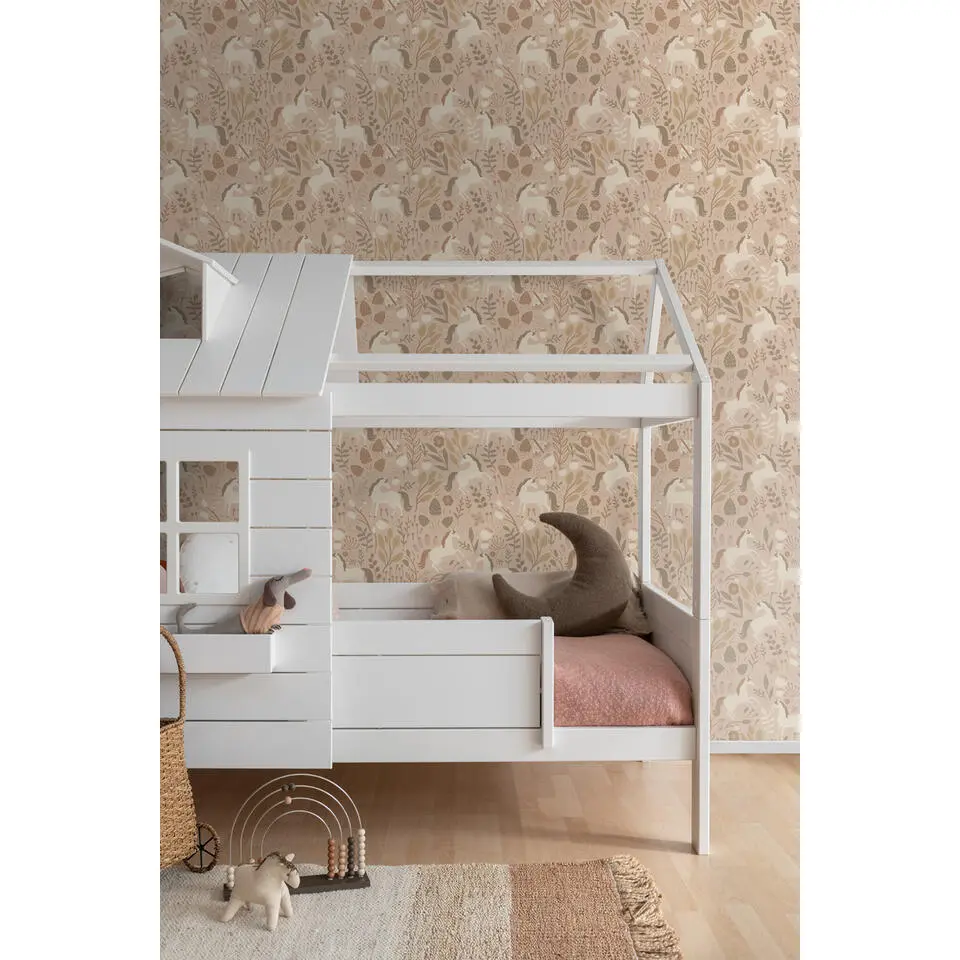 ESTAhome behang unicorns zand beige - 53 cm x 10.05 m