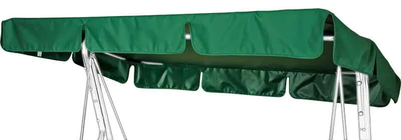 Dach na huśtawkę z wycięciami 120x214 cm zielony