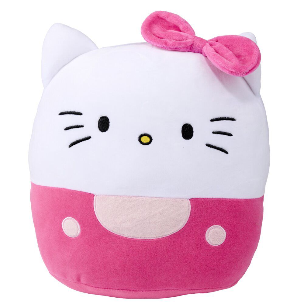 Coussin peluche squishy Hello Kitty H32cm (2 modèles)
