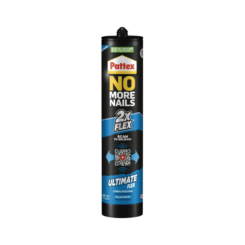 Colle de montage No More Nails Ultimate Flex gris 0,39 kg PATTEX