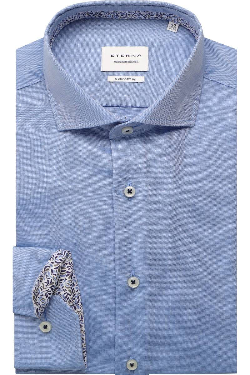 ETERNA Comfort Fit Hemd blau, Einfarbig
