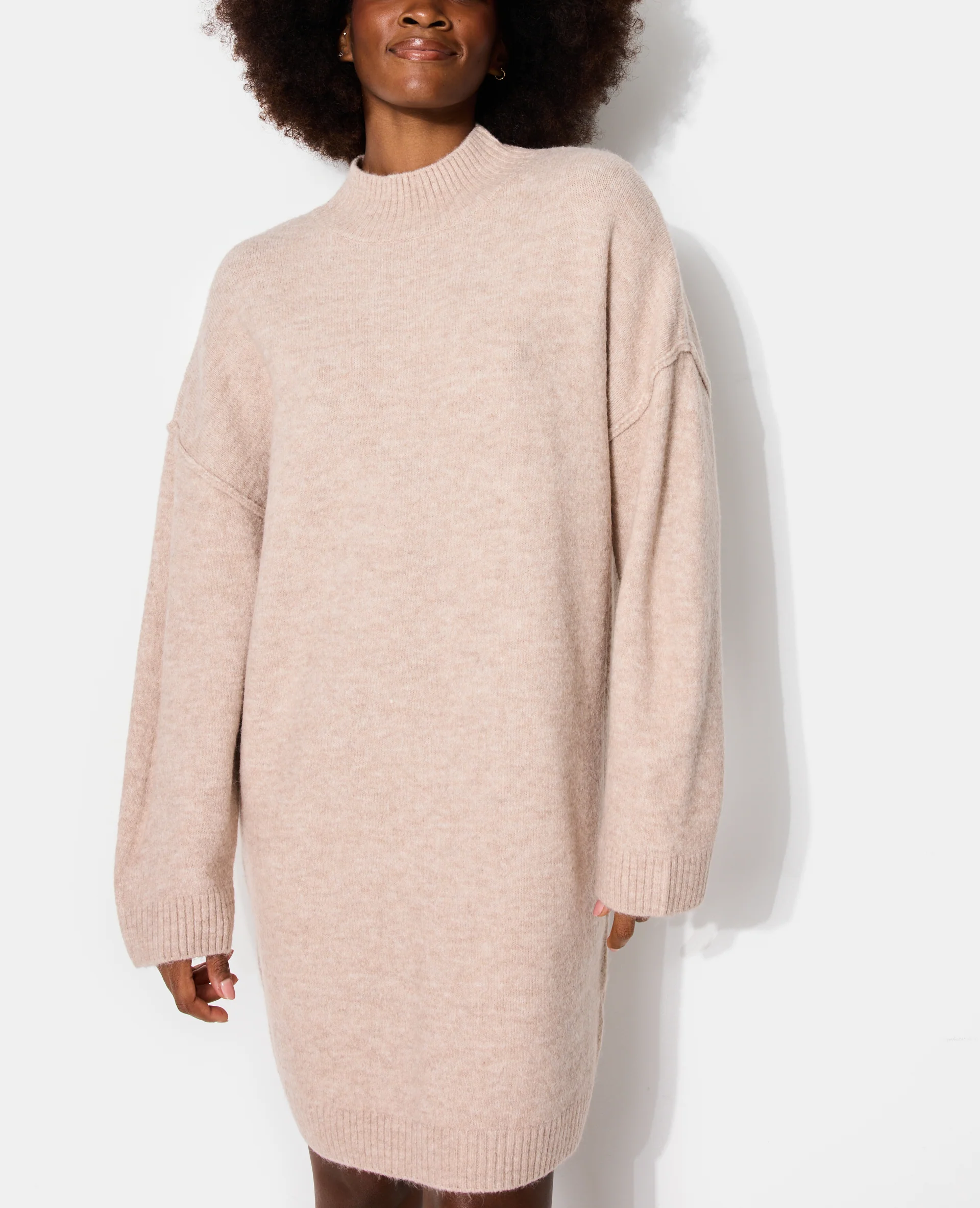 Robe pull col montant