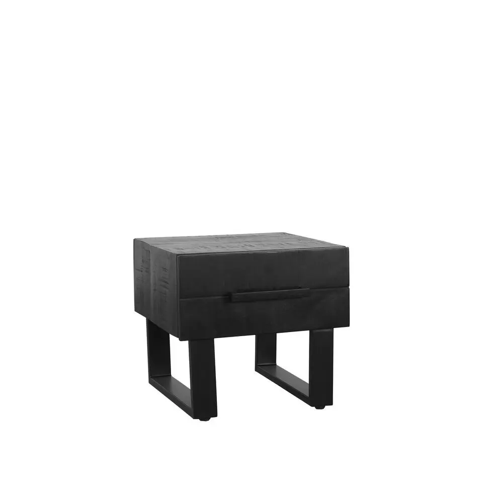 LABEL51 Salontafel Santos Zwart Mangohout 50cm