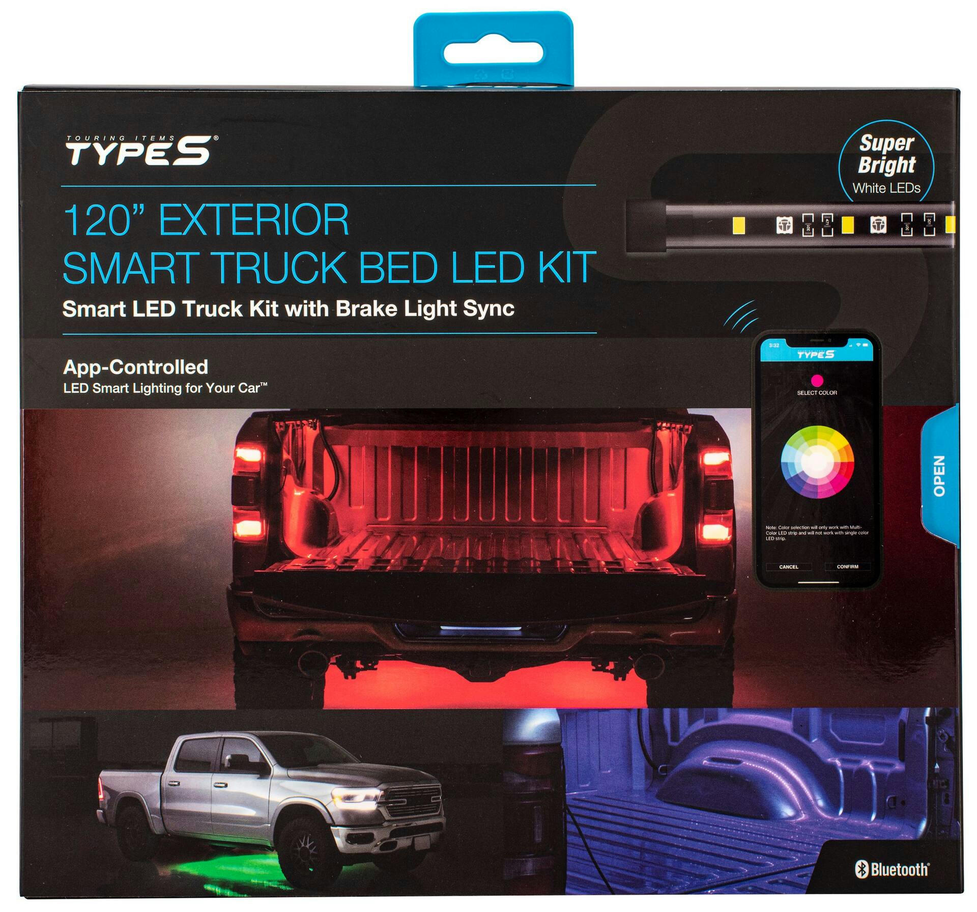 TypeS Smart Truck Bed & Underglow LED Kit, 120-in