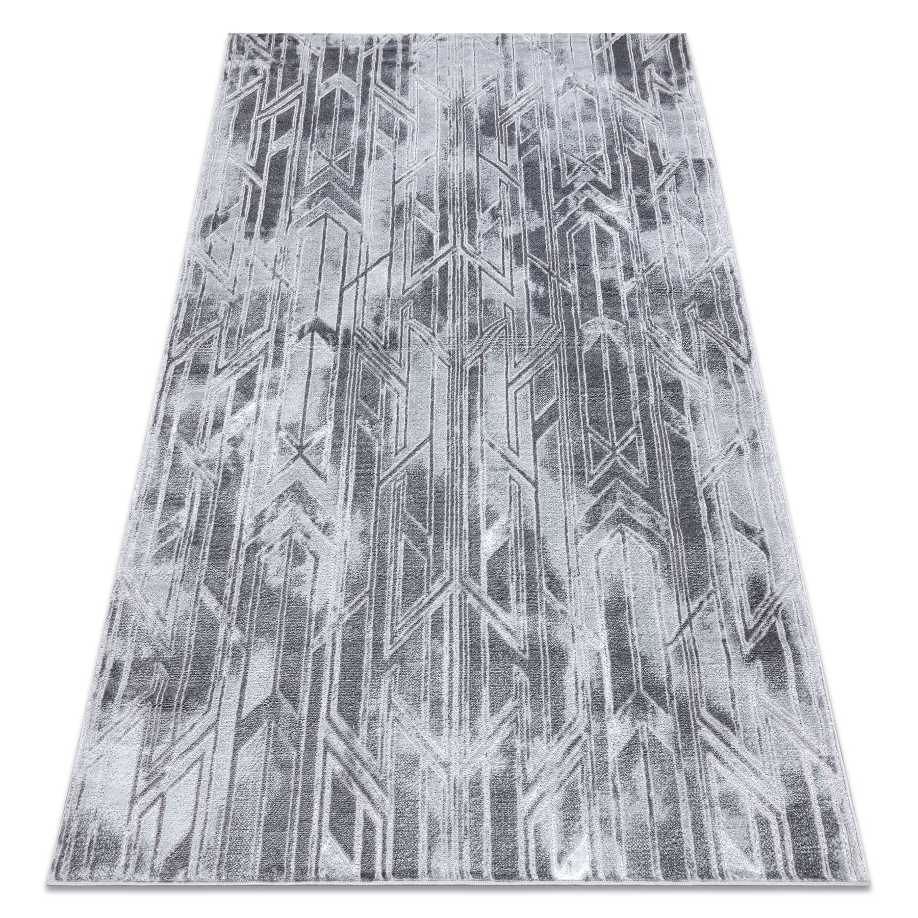 Dywan MEFE nowoczesny B402 - Strukturalny, dwa poziomy runa 80x150 cm