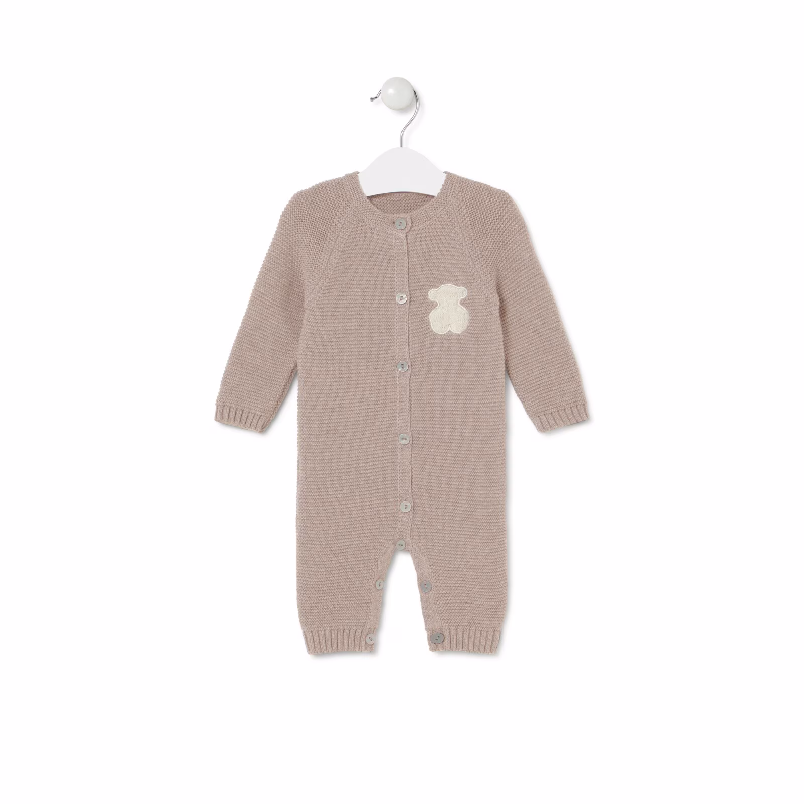 Pelele de bebé Tricot beige