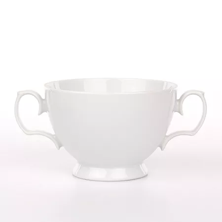 Kpl. bulionówek ze spodkiem 0,35 L (6 szt) Altom Design - MariaPaula Biała L01