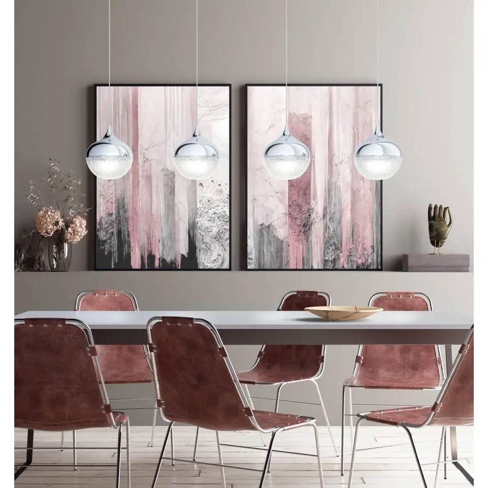 EGLO Mioglia 1 Hanglamp - E14 - Kunststof - Chroom