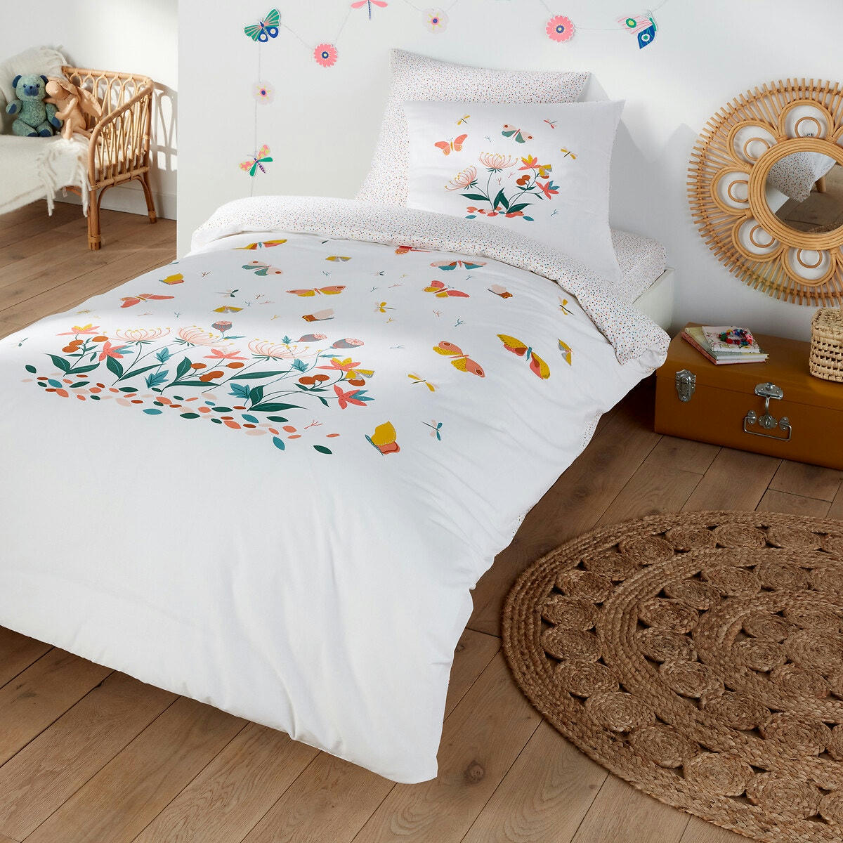Housse de couette coton, Papillon