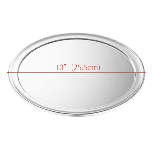 SOGA 6X 10-inch Round Aluminum Steel Pizza Tray Home Oven Baking Plate Pan