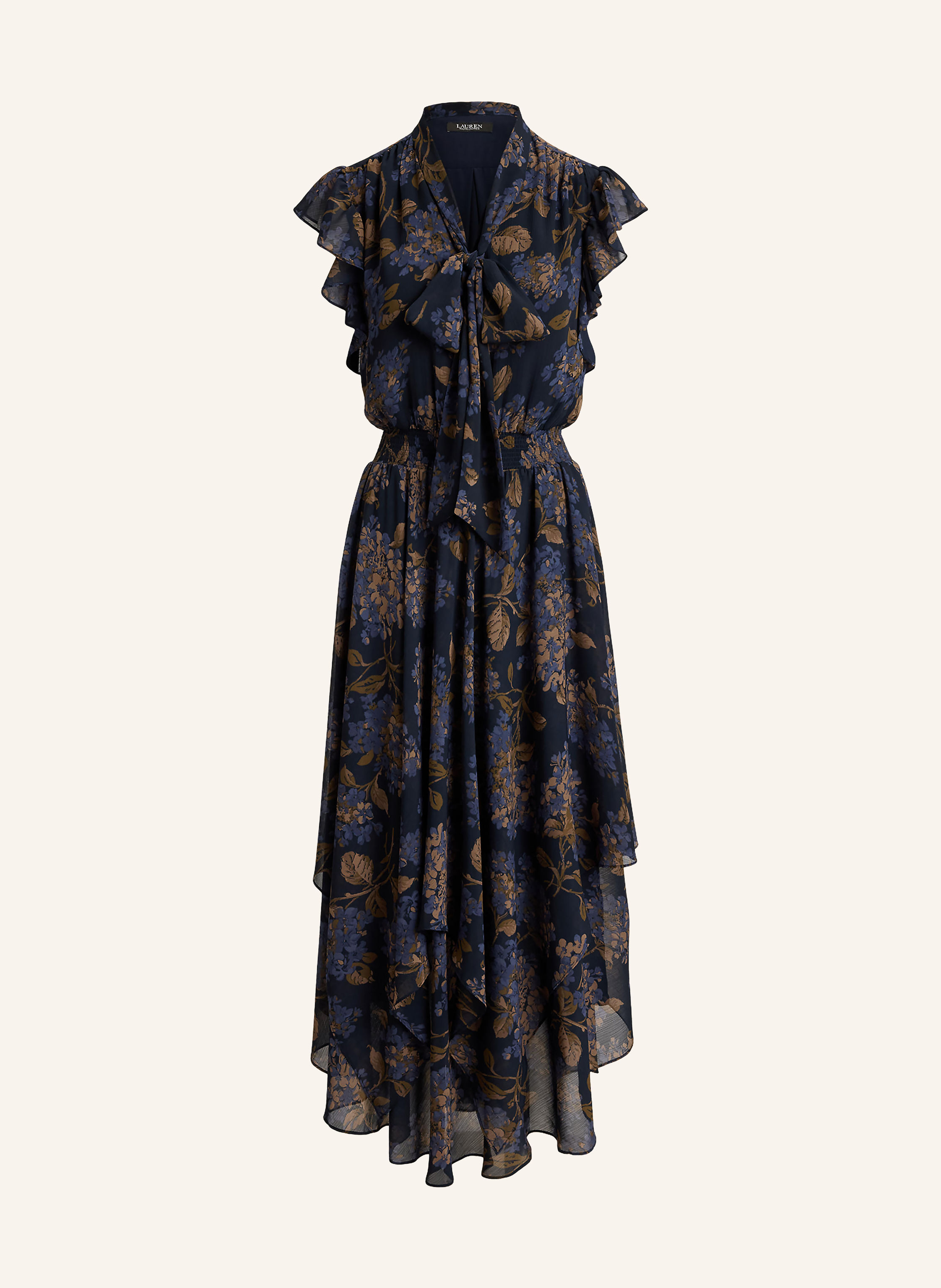 LAUREN RALPH LAUREN Kleid mit Schluppe und Volants