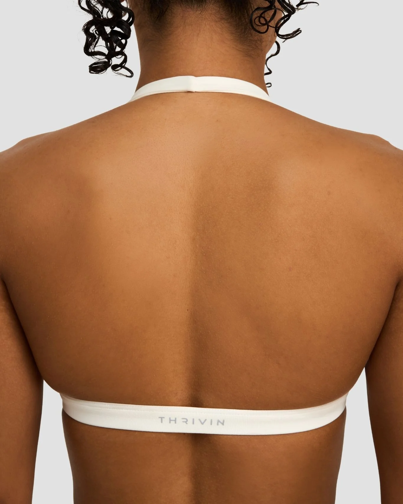Elevate™ Sculpting Seamless V-Neck Halter Bra | Cream