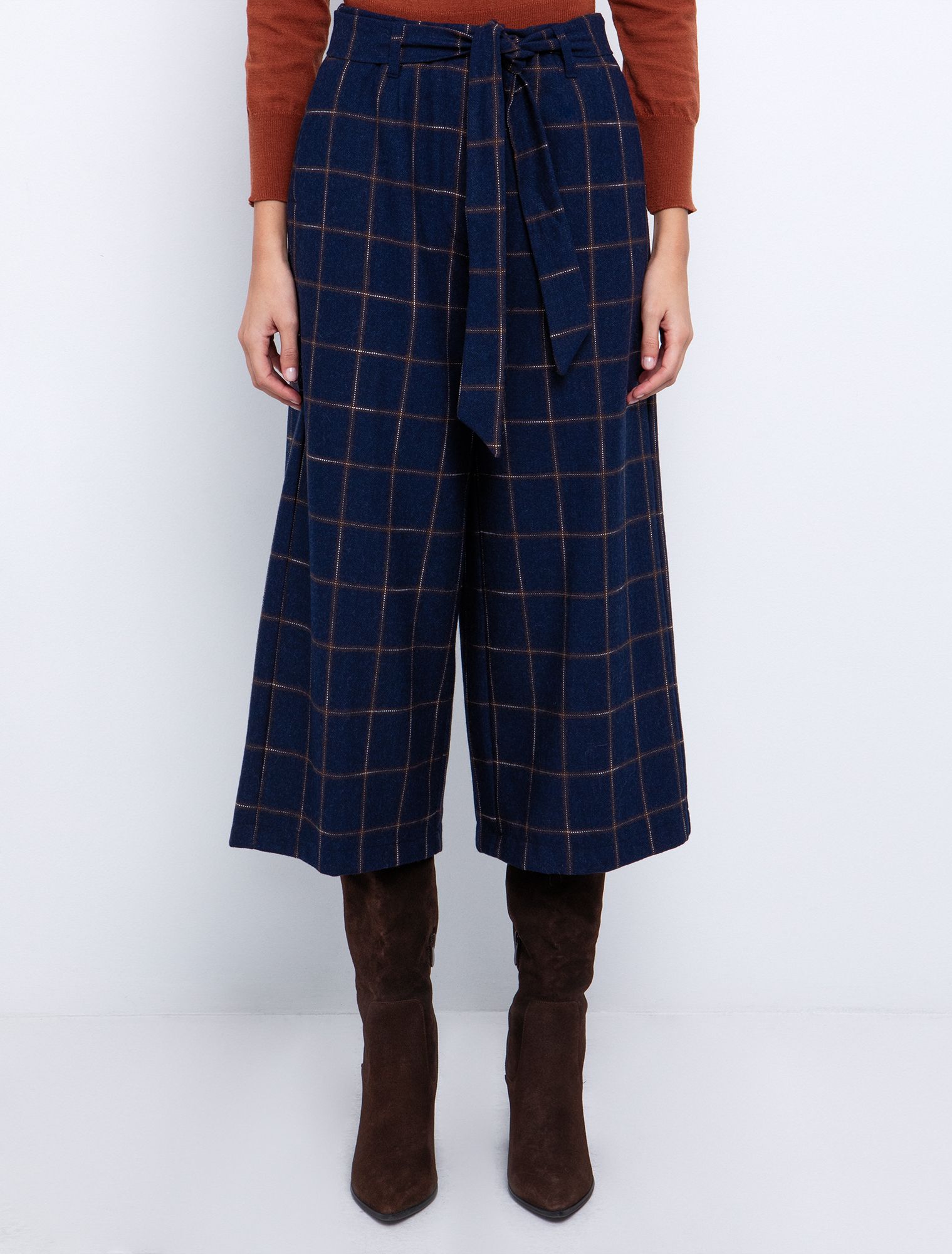 Καρώ ζιπ κιλότ