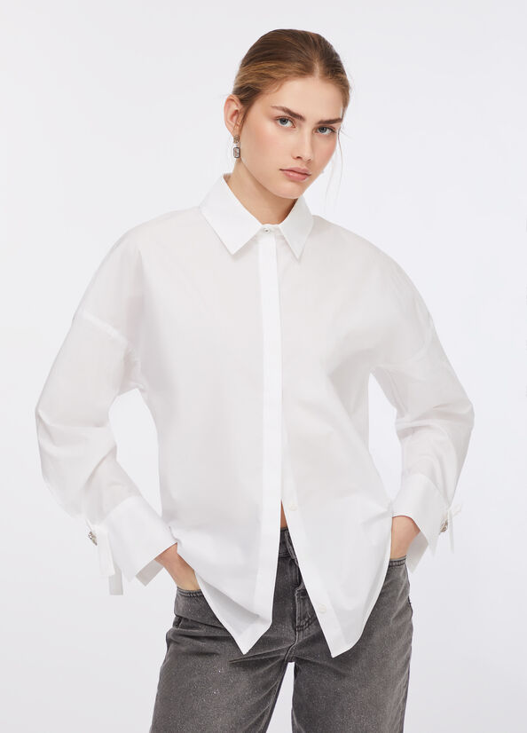 Camicia con fiocchetti gioiello