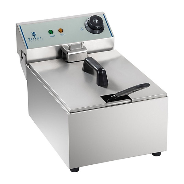 Friteuse acier inox 1 bac 10 argente Helloshop26