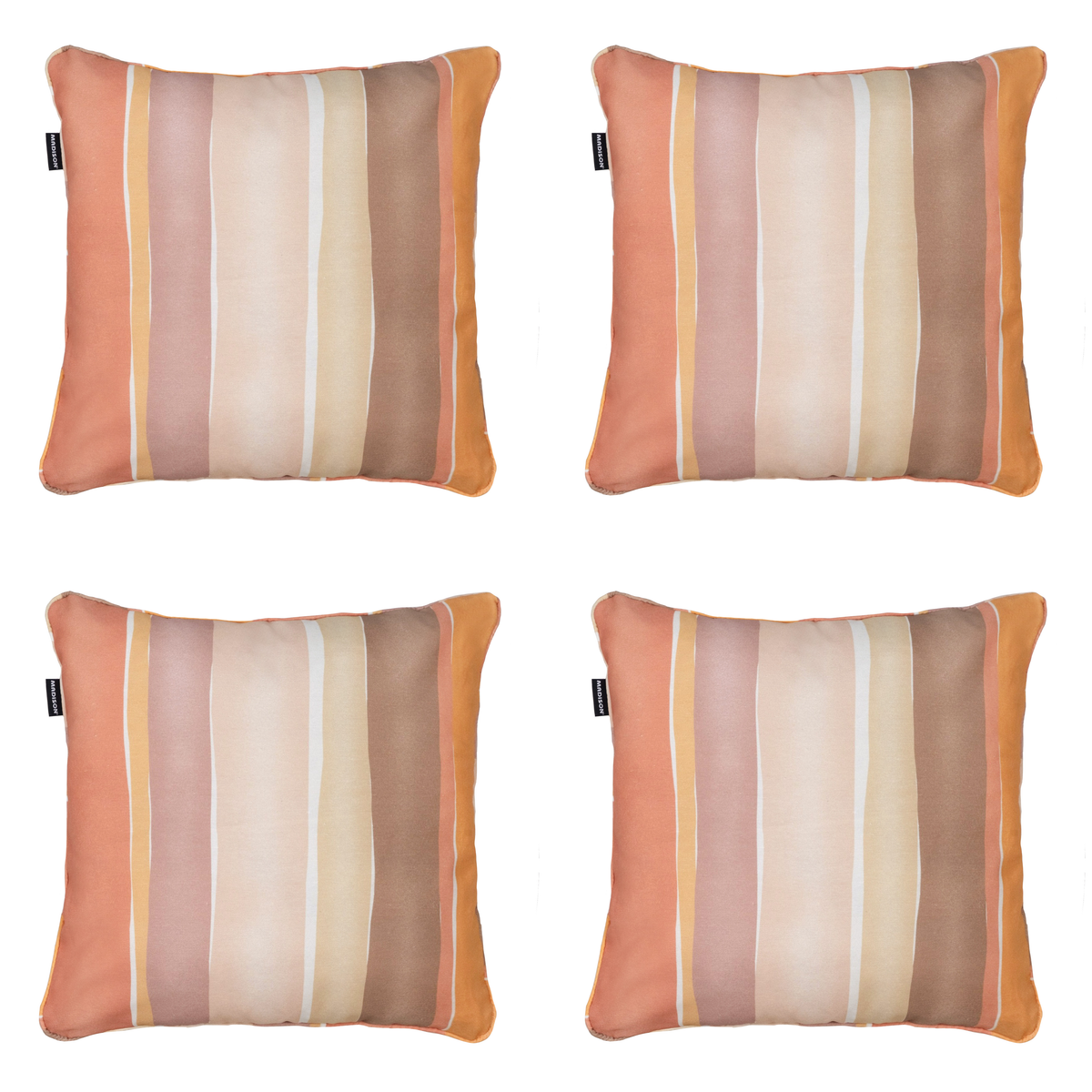 Madison sierkussen Nox - mulitkleur - 50x50x10cm - set van 4