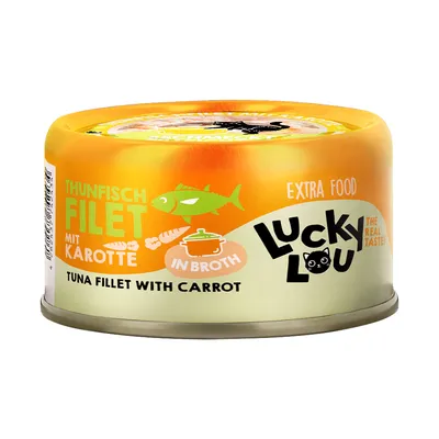 Lucky Lou Extra Food Fillet in Broth 12 x 70g