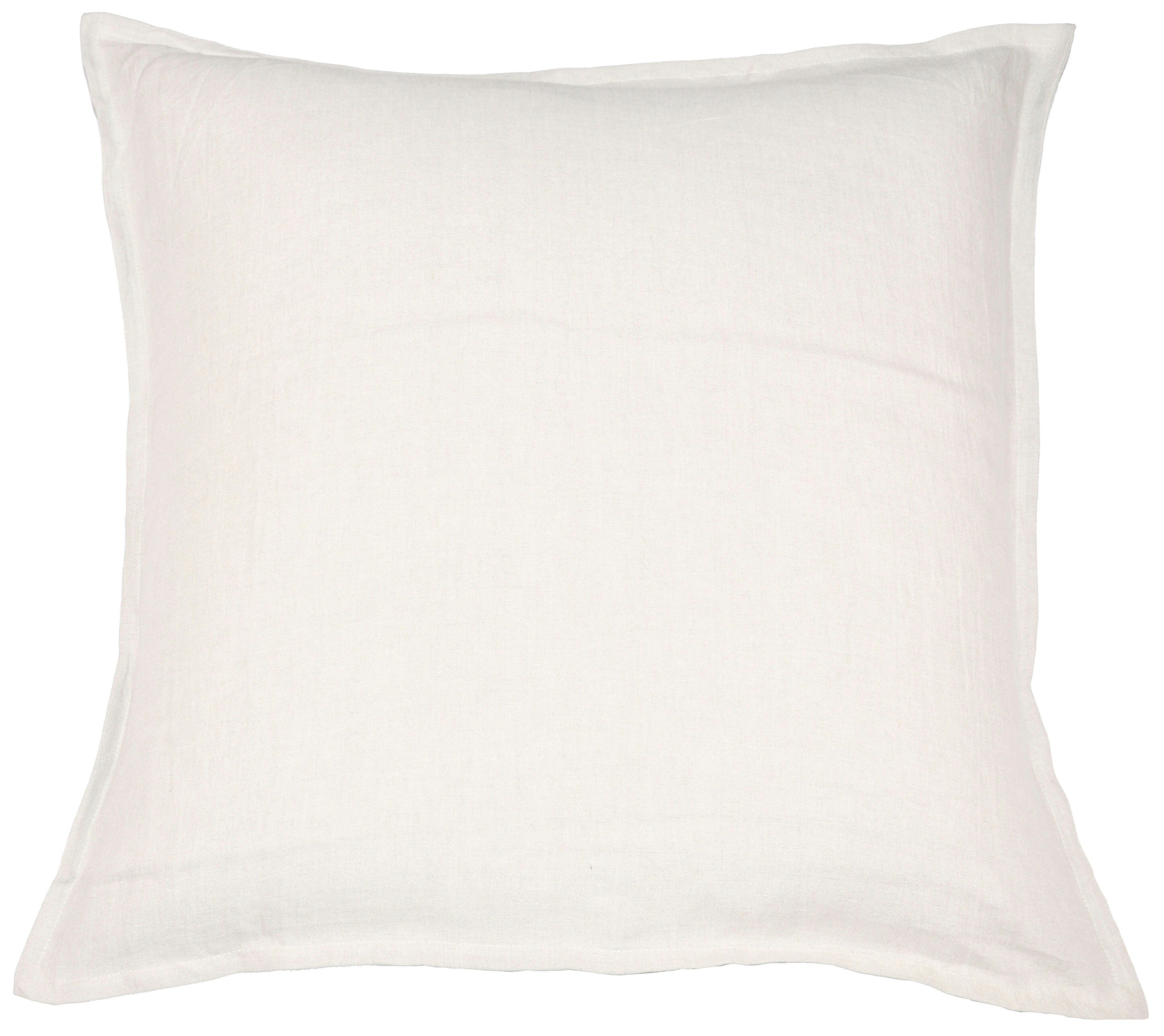 TAIE OREILLER LIN - Lot de 2 taies d'oreillers en lin blanc 65x65cm