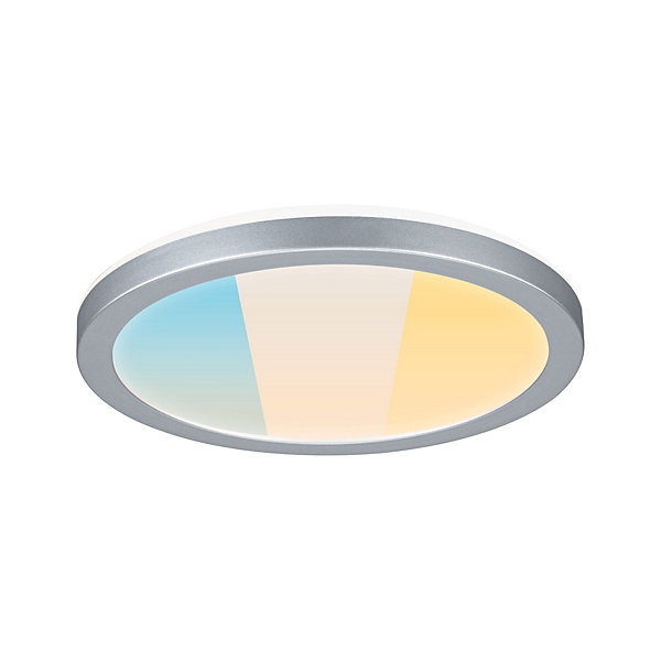 Panneau LED Atria Shine White Select IP44 rond 190mm 7,6W 1100lm 3000 - 6500K Chrome mat
