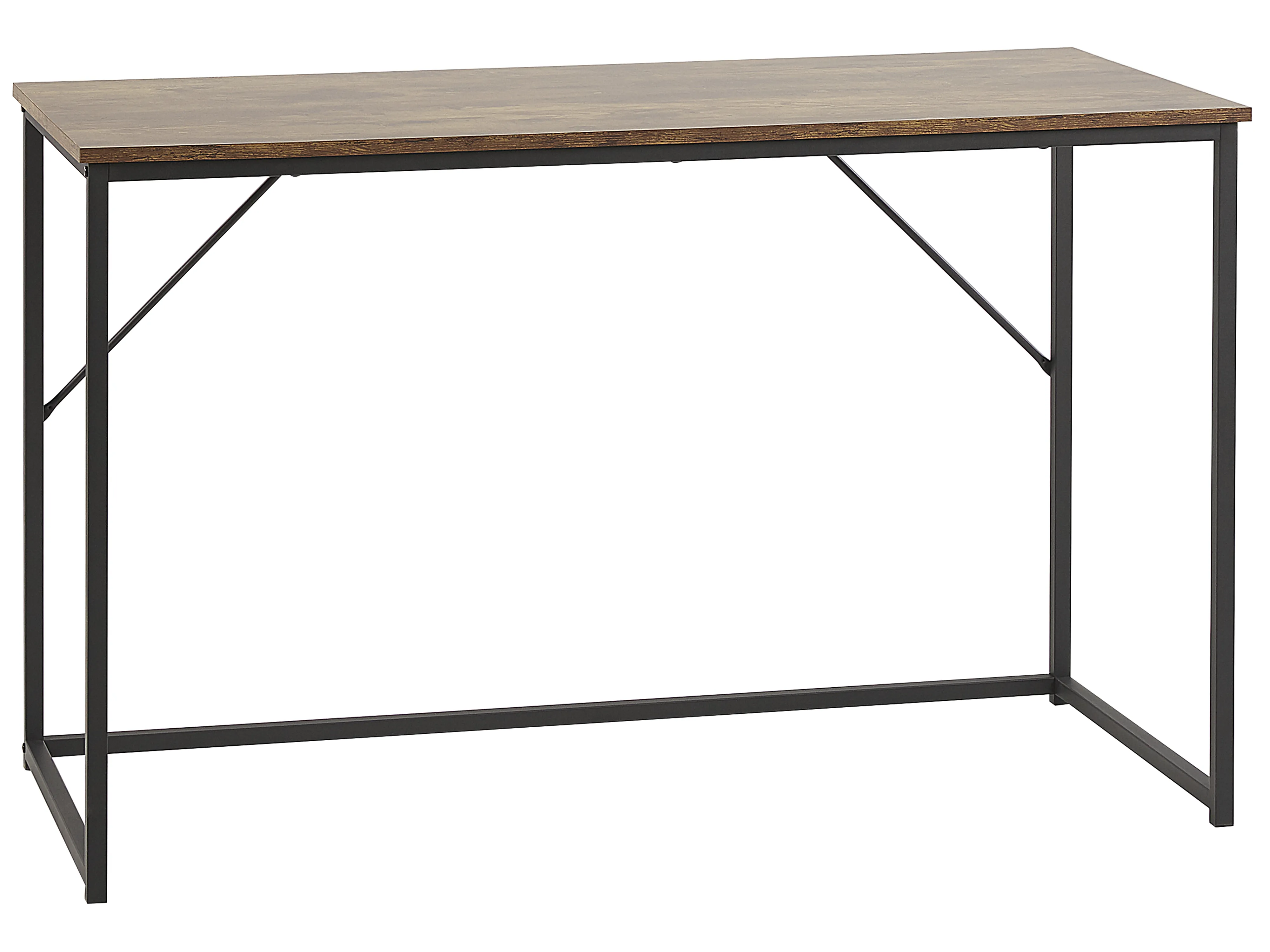 Home Office Desk PEMBRO Dark Brown 120 cm 55 cm