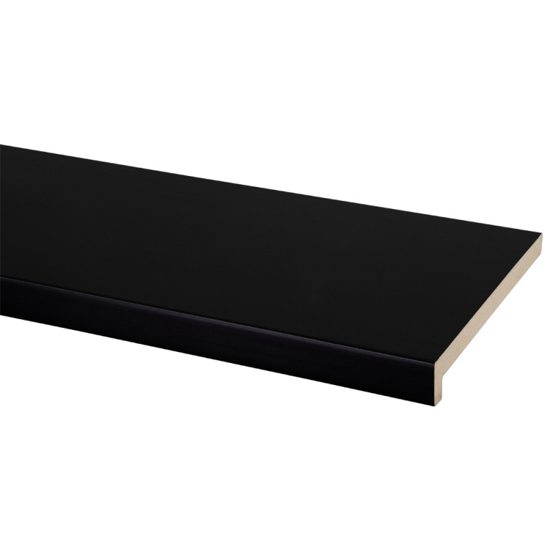Appui de fenêtre noir 250 x 20 x 2,8 cm CANDO