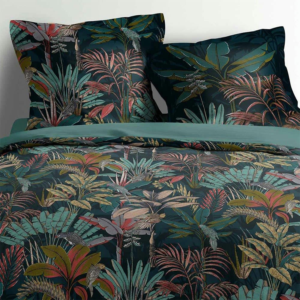 CANDICE - Housse de couette coton percale 78 fils 240x260cm + 2 taies