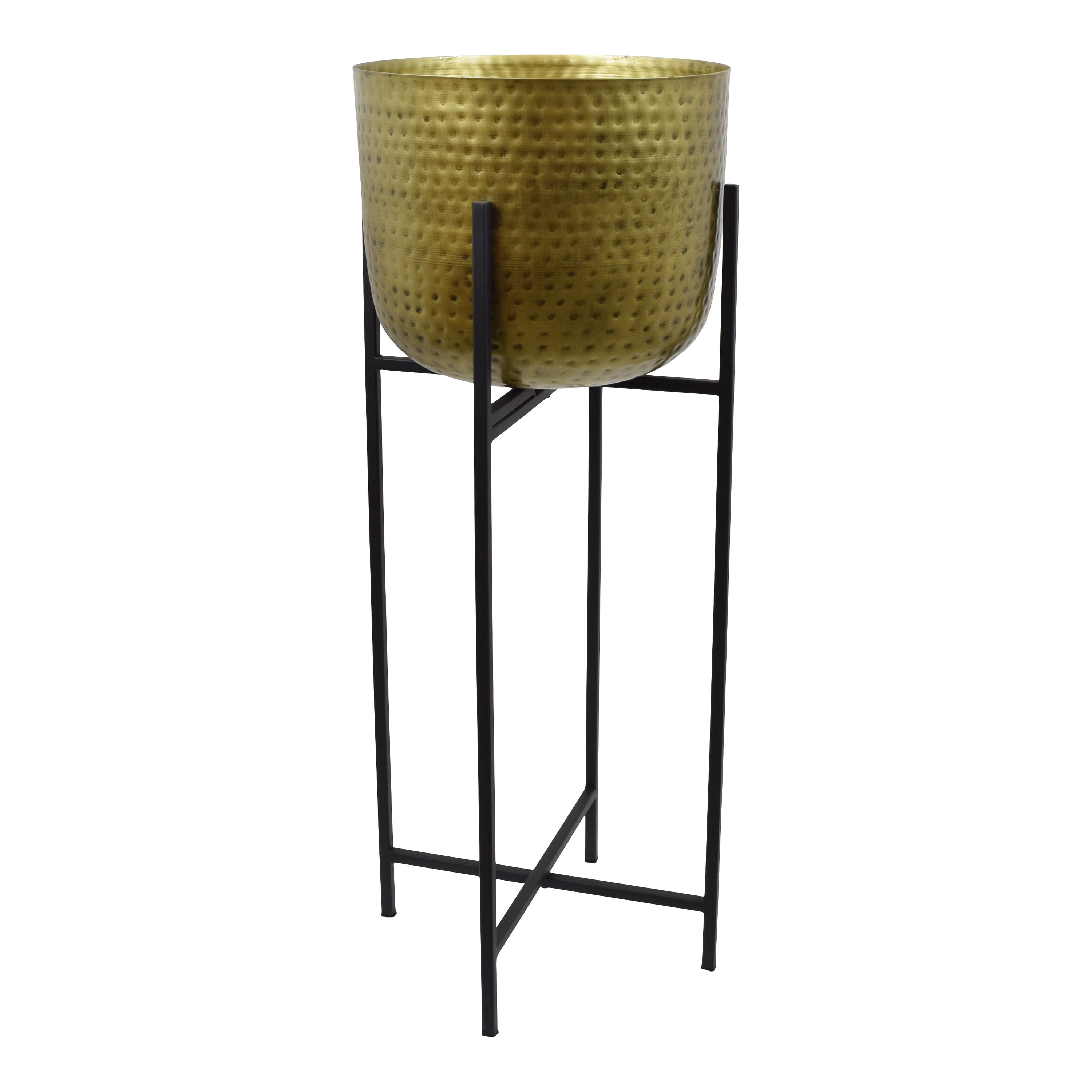 LOFT42 Mara Staande Plantenbak - Goud - Metaal - 87x35