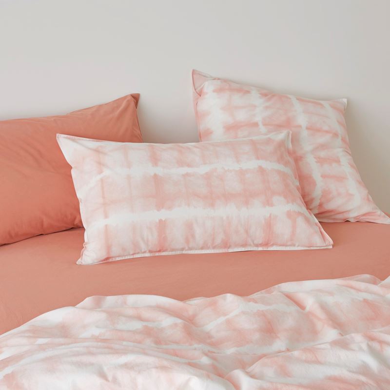 Stonewashed Cotton Peach Tie Dye Quilt Cover Separates