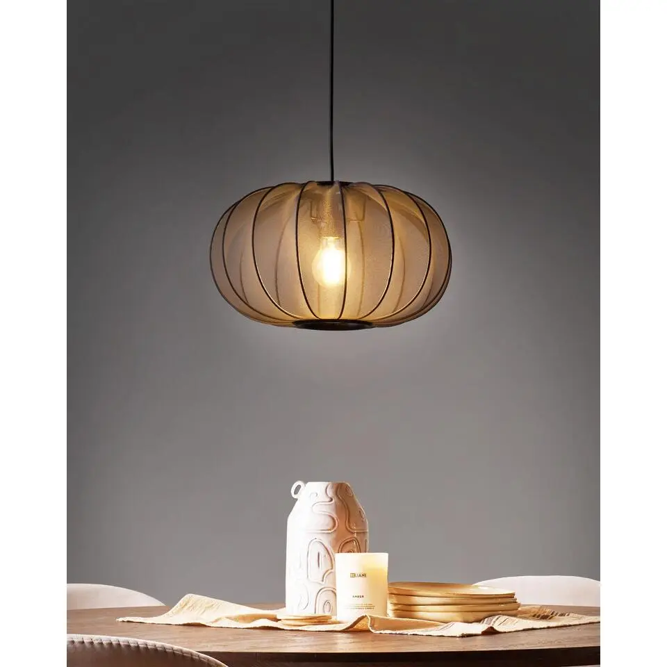 TOCUYO - Hanglamp - Zwart - Nylon