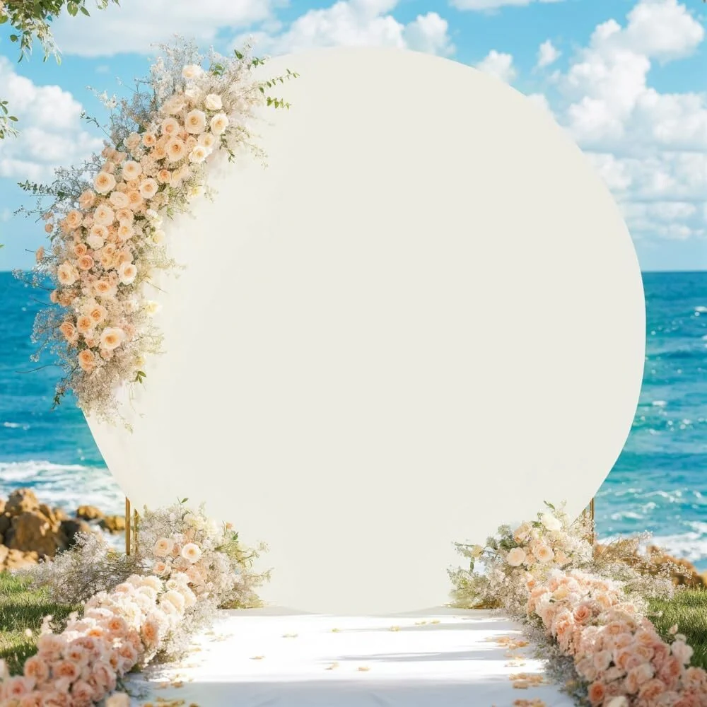 Round Arch Backdrop Cover, Circle Arch Stand, Arched Background Set
