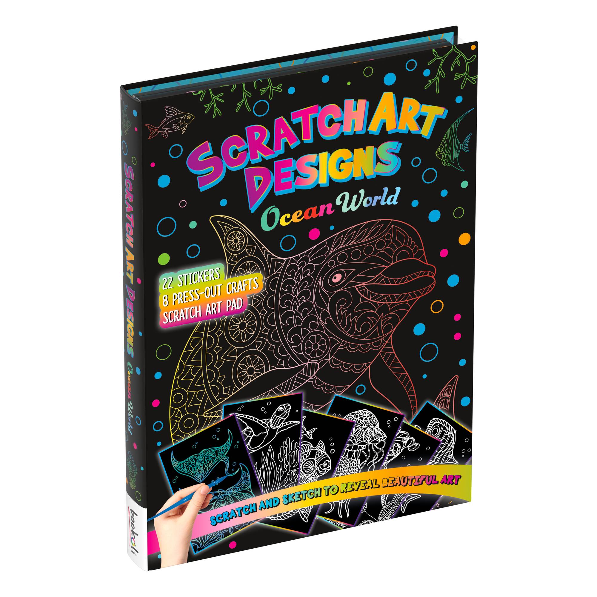 Ocean World Scratch Art Designs Book