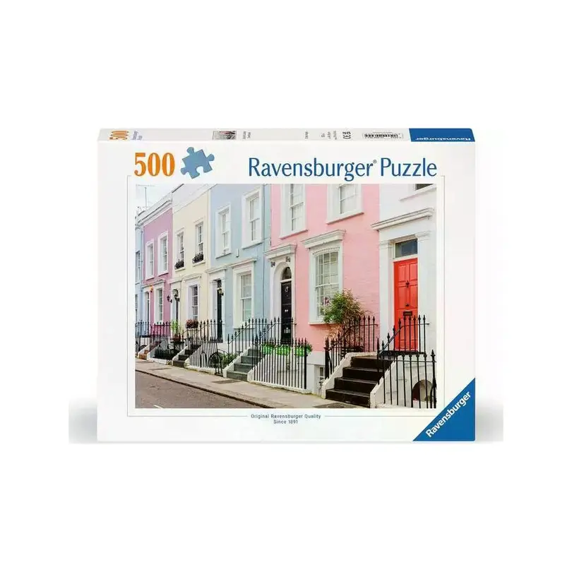 Puzzle 500er-Set Bunte Stadthäuser in London