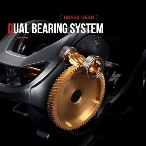 NNEOBA Baitcasting 9KG Drag Reel Dual Bearing System Right Hand Black