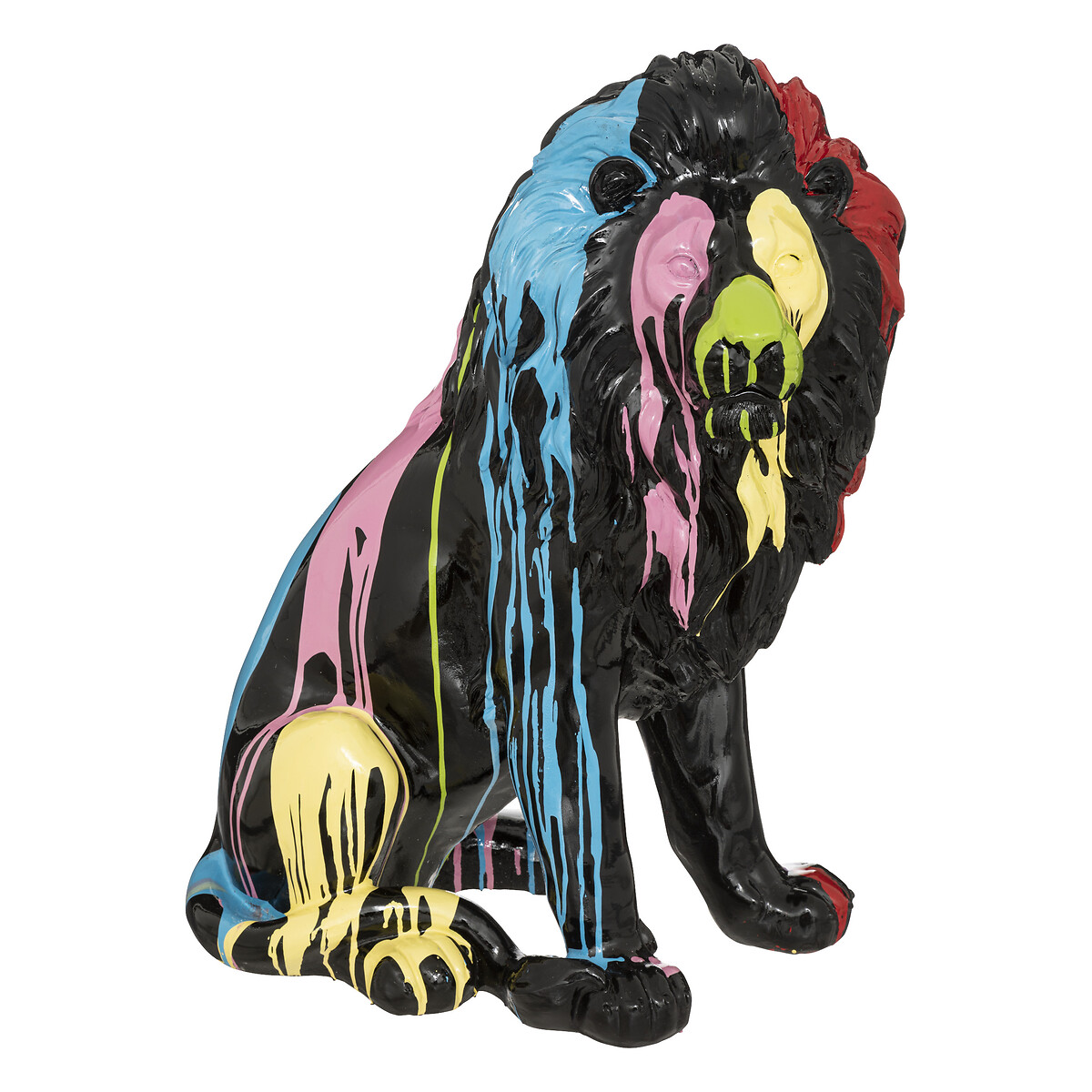 Statue "Lion" Black, 46x60 cm